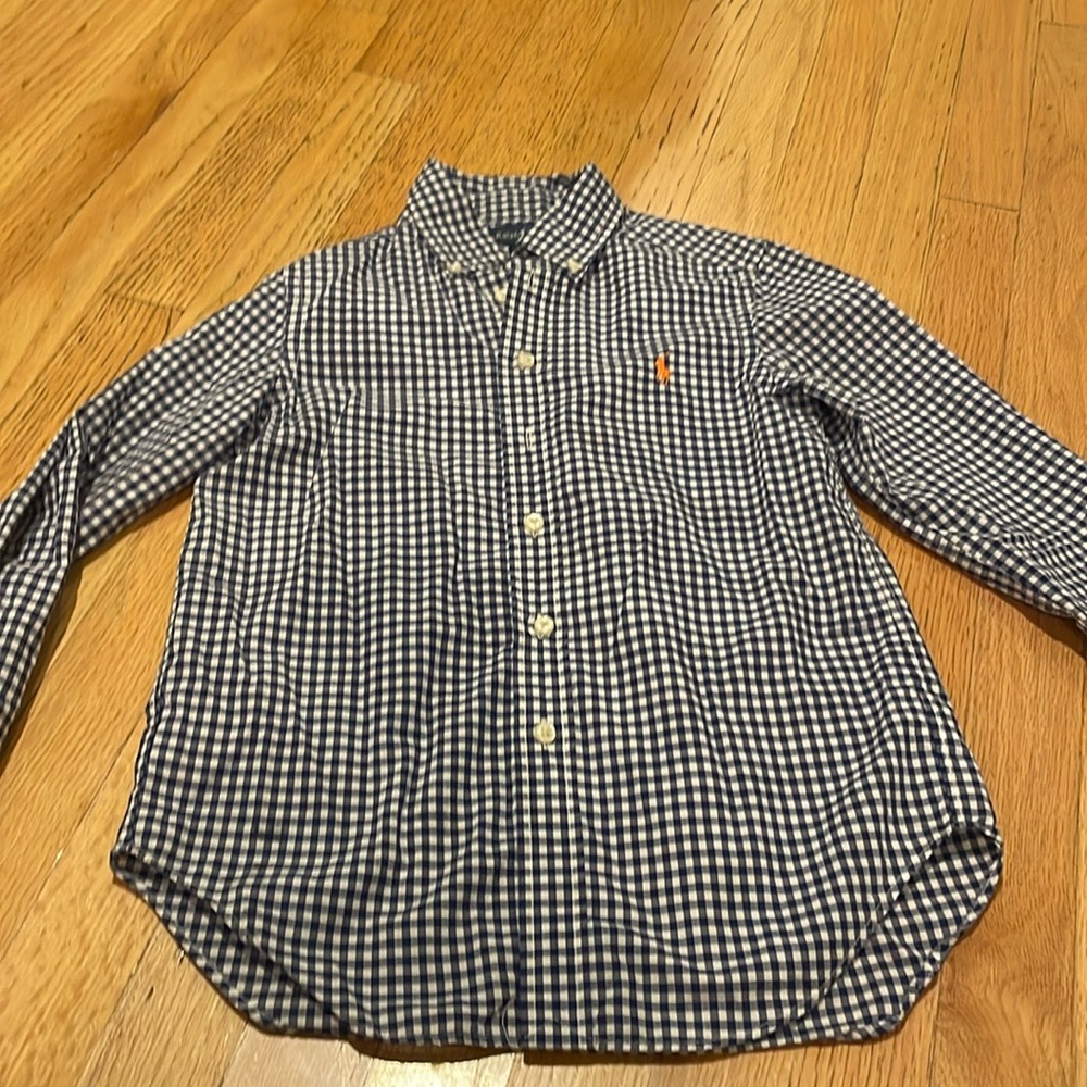 Size 8 boys Ralph Lauren gingham button down